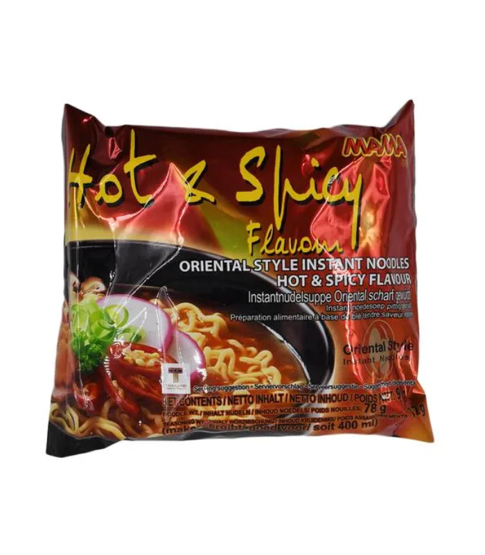 Mama Oriental Style Instant Noodles Hot And Spicy Flavour 90 G Pouch