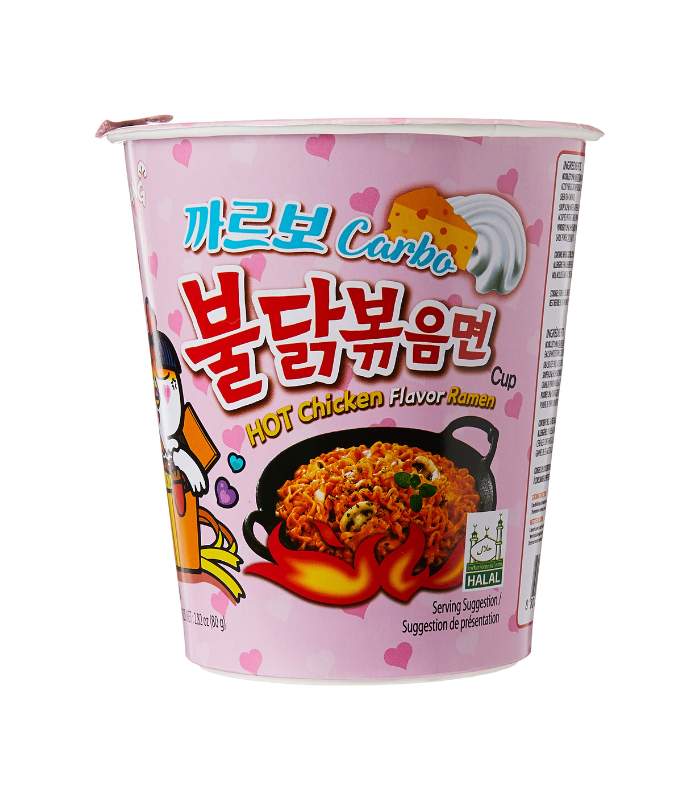 Samyang Carbo Hot Chicken Flavor Ramen Cup Noodles