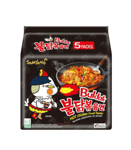 Samyang hot chicken (black) 5packs (700gm)