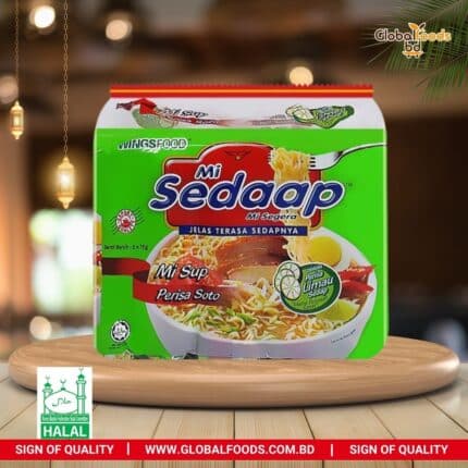 Mi Sedap Soup Perisa Soto - 5 x 75g - Sedaap Noodles